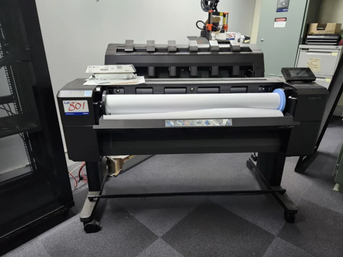 View a HP Deskjet T930 Wide Format Printer available via auction.