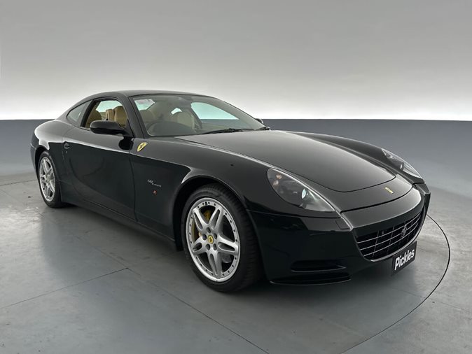 View a black 2007 Ferrari 612 Scaglietti available via auction.