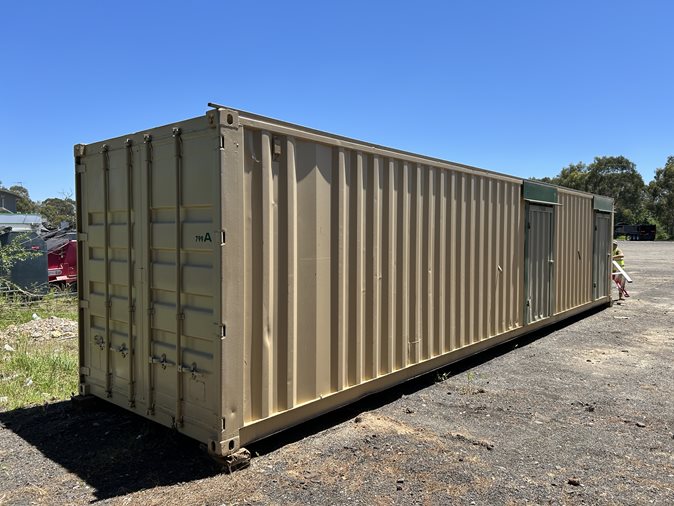 View 3 Unit 40 Foot Shipping Container via auction.