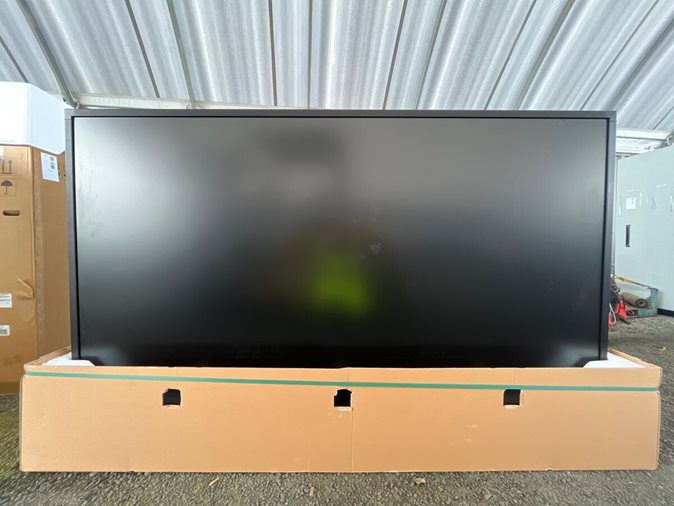 view christie 98 inch lcd panel available via auction.