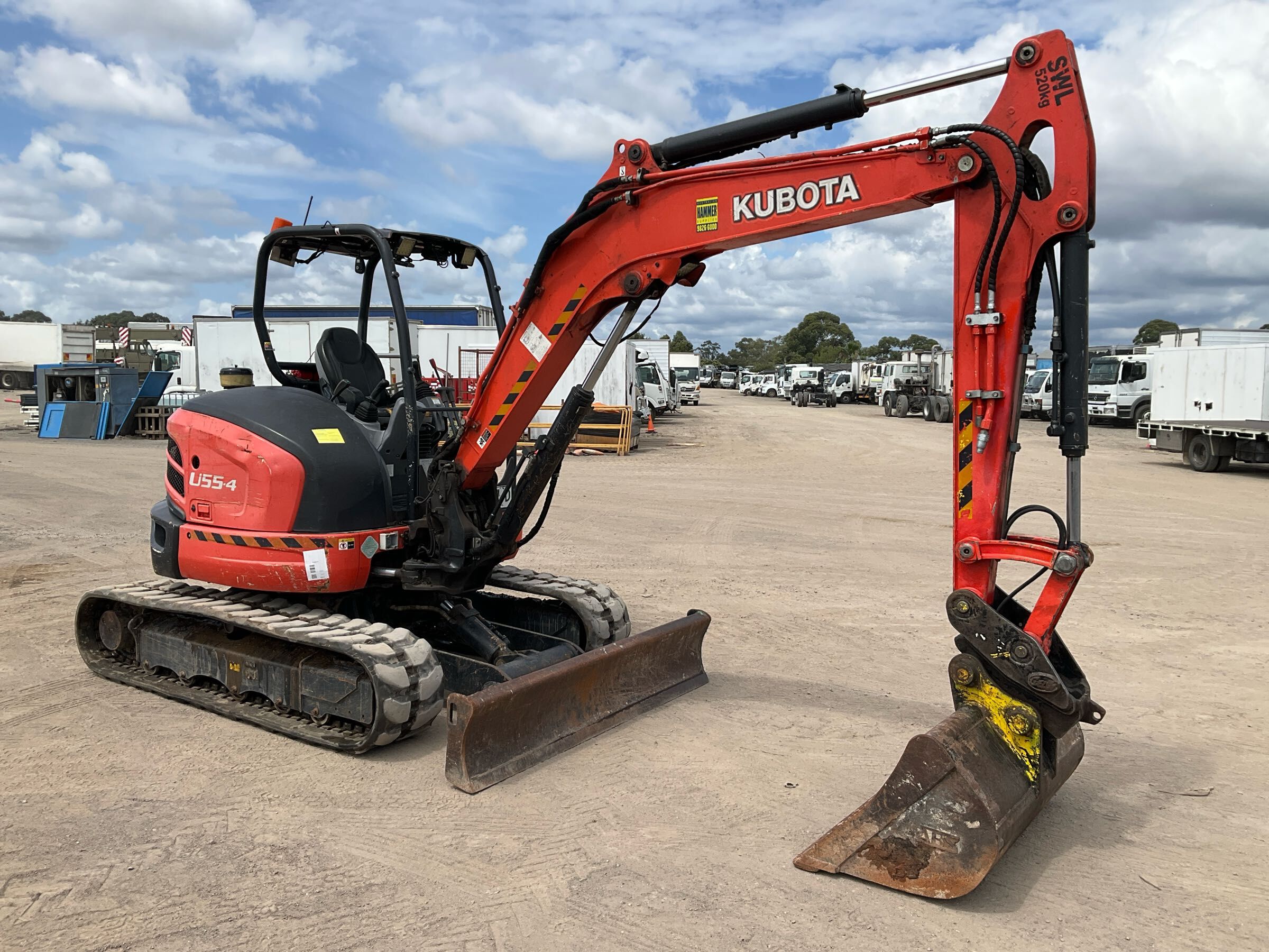 View 2018 Kubota U55-4 via auction.