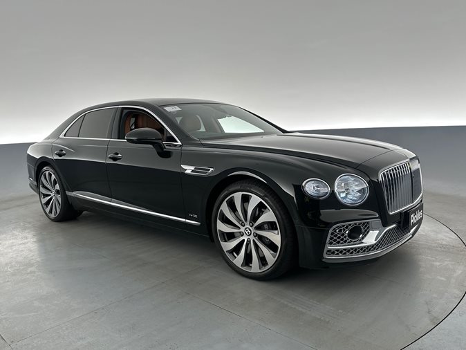 View black 2022 Bentley Flying Spur available via auction.