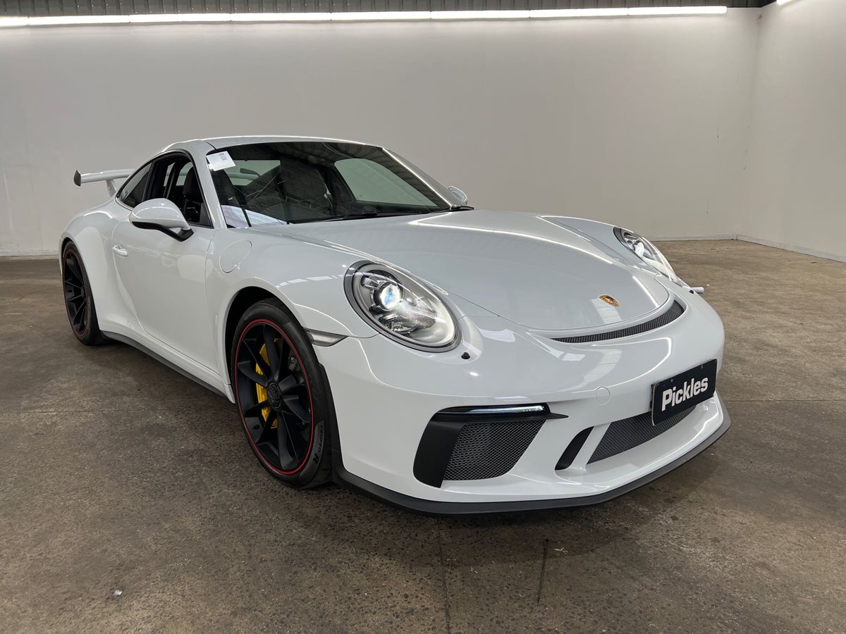 View white 2023 2019 Porsche 911 available via auction.