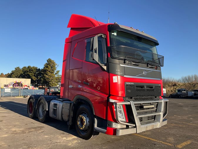 View a red 2018 Volvo FH540 available via auction.